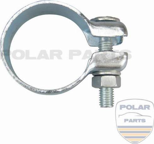 PolarParts 10001956 - Savienojošie elementi, Izplūdes gāzu sistēma www.autospares.lv