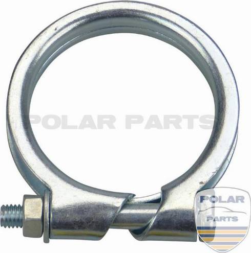 PolarParts 10001129 - Savienojošie elementi, Izplūdes gāzu sistēma www.autospares.lv