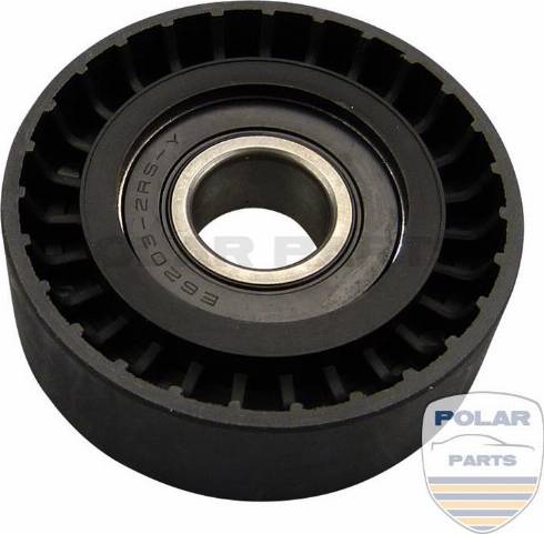 PolarParts 10003570 - Ролик, поликлиновый ремень www.autospares.lv