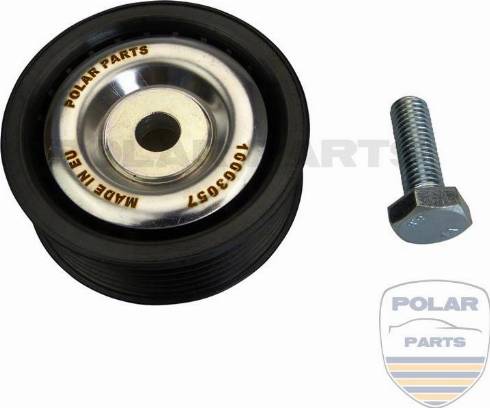 PolarParts 10003057 - Pulley, v-ribbed belt www.autospares.lv