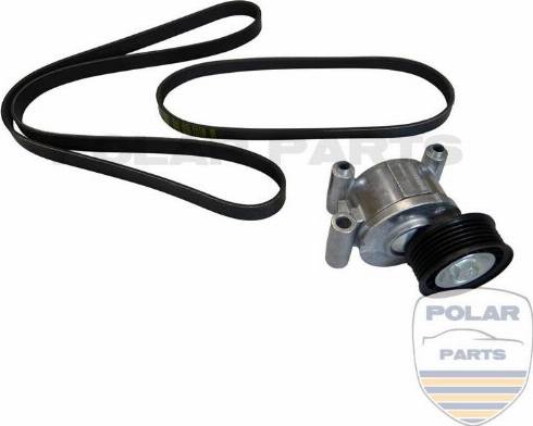 PolarParts 20001118 - Ķīļrievu siksnu komplekts www.autospares.lv