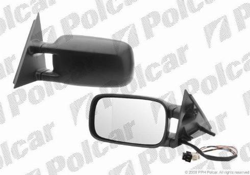 Polcar 9546515M - Spoguļstikls, Ārējais atpakaļskata spogulis www.autospares.lv