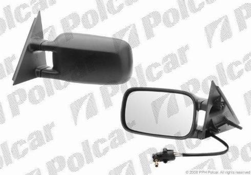 Polcar 9546512E - Spoguļstikls, Ārējais atpakaļskata spogulis www.autospares.lv