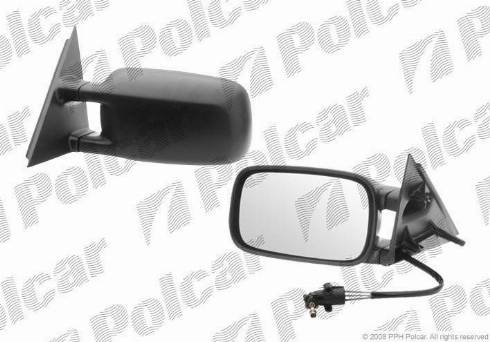 Polcar 9546521M - Ārējais atpakaļskata spogulis www.autospares.lv