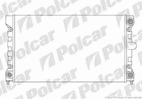 Polcar 954608-4 - Radiators, Motora dzesēšanas sistēma autospares.lv