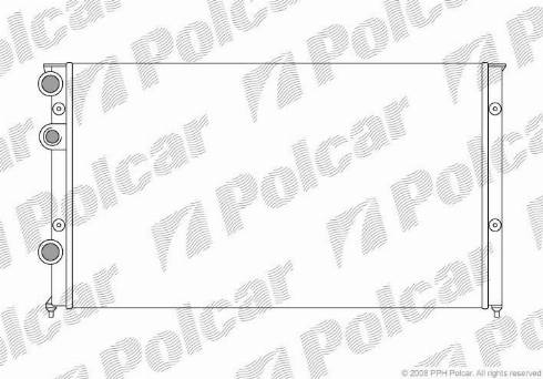 Polcar 9546088X - Radiators, Motora dzesēšanas sistēma autospares.lv