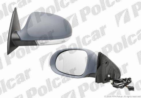 Polcar 9555514M - Ārējais atpakaļskata spogulis www.autospares.lv