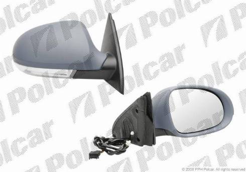 Polcar 9555524M - Ārējais atpakaļskata spogulis www.autospares.lv