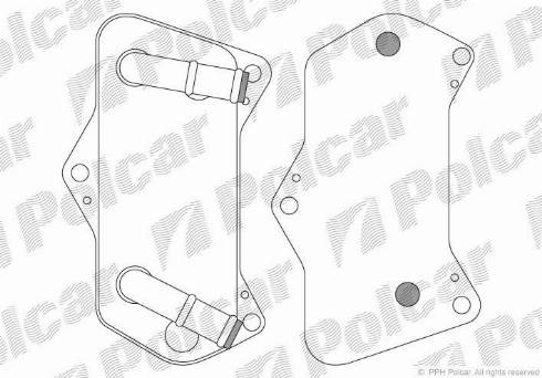 Polcar 9555L8-2 - Eļļas radiators, Automātiskā pārnesumkārba autospares.lv