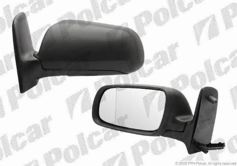 Polcar 9550524M - Ārējais atpakaļskata spogulis www.autospares.lv