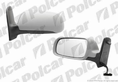 Polcar 9550515M - Ārējais atpakaļskata spogulis www.autospares.lv