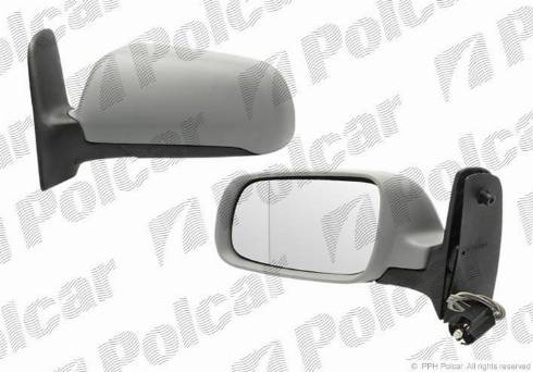 Polcar 9550511M - Ārējais atpakaļskata spogulis www.autospares.lv