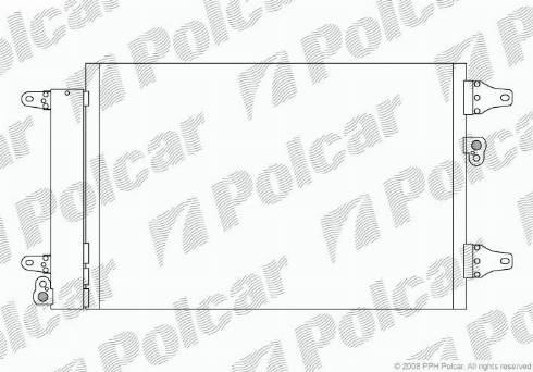 Polcar 9550K81X - Kondensators, Gaisa kond. sistēma www.autospares.lv