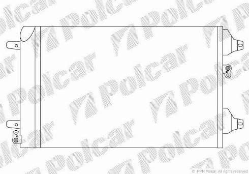 Polcar 9550K8C1 - Kondensators, Gaisa kond. sistēma www.autospares.lv