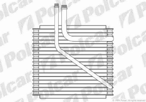 Polcar 9550P8-3 - Iztvaikotājs, Gaisa kondicionēšanas sistēma www.autospares.lv