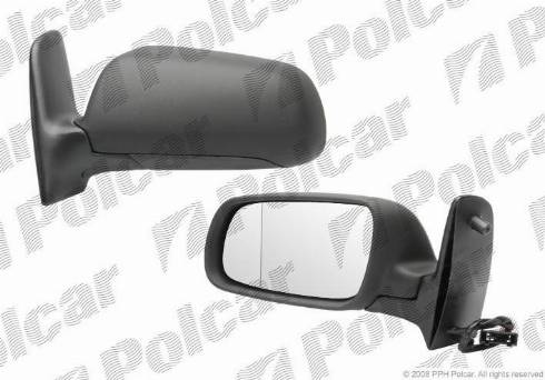 Polcar 9551514M - Ārējais atpakaļskata spogulis www.autospares.lv