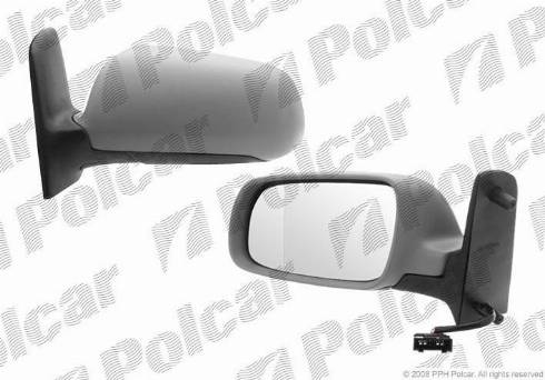 Polcar 9551515M - Ārējais atpakaļskata spogulis www.autospares.lv