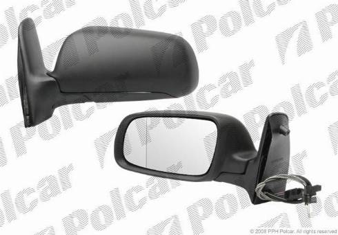 Polcar 9551511M - Ārējais atpakaļskata spogulis www.autospares.lv