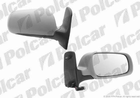 Polcar 9551525M - Ārējais atpakaļskata spogulis www.autospares.lv