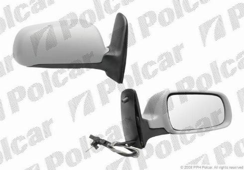 Polcar 9551522M - Ārējais atpakaļskata spogulis www.autospares.lv