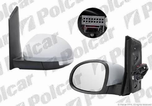 Polcar 9552514M - Ārējais atpakaļskata spogulis www.autospares.lv