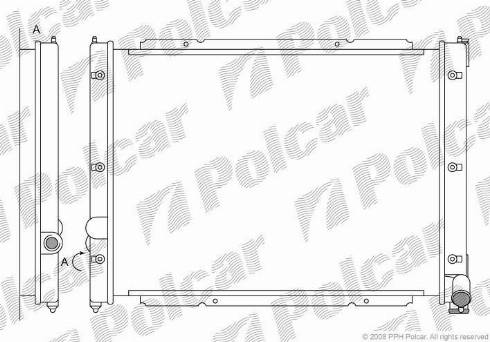 Polcar 956508A1 - Radiators, Motora dzesēšanas sistēma www.autospares.lv