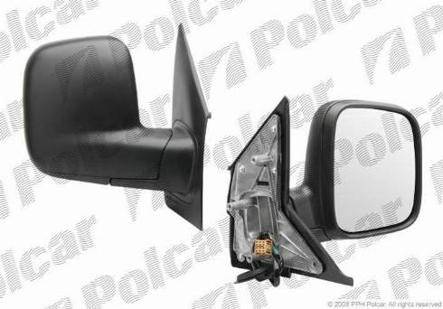 Polcar 9568524M - Ārējais atpakaļskata spogulis www.autospares.lv