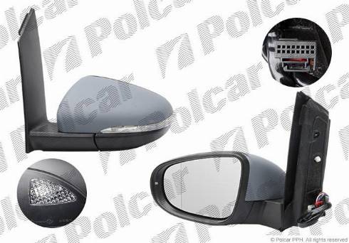 Polcar 9563516M - Ārējais atpakaļskata spogulis www.autospares.lv