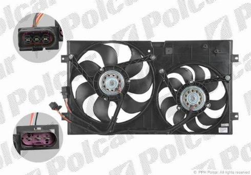 Polcar 950123W1 - Ventilators, Motora dzesēšanas sistēma www.autospares.lv