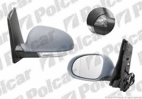 Polcar 9515515M - Ārējais atpakaļskata spogulis www.autospares.lv