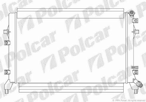 Polcar 9515081X - Radiators, Motora dzesēšanas sistēma www.autospares.lv