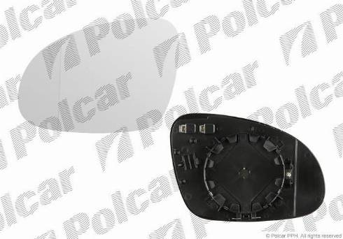 Polcar 9513545M - Spoguļstikls, Ārējais atpakaļskata spogulis www.autospares.lv