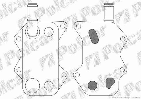 Polcar 9513L8-1 - Eļļas radiators, Motoreļļa www.autospares.lv