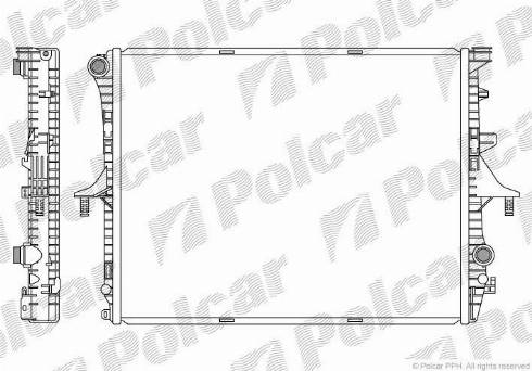 Polcar 9580081K - Radiators, Motora dzesēšanas sistēma www.autospares.lv