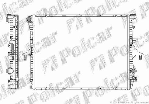 Polcar 9580081X - Radiators, Motora dzesēšanas sistēma www.autospares.lv