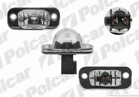 Polcar 9534959E - Numurzīmes apgaismojuma lukturis www.autospares.lv