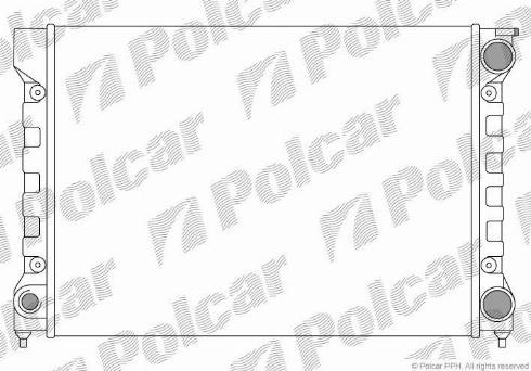 Polcar 953408A2 - Radiators, Motora dzesēšanas sistēma www.autospares.lv