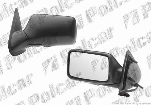 Polcar 9538516E - Ārējais atpakaļskata spogulis www.autospares.lv