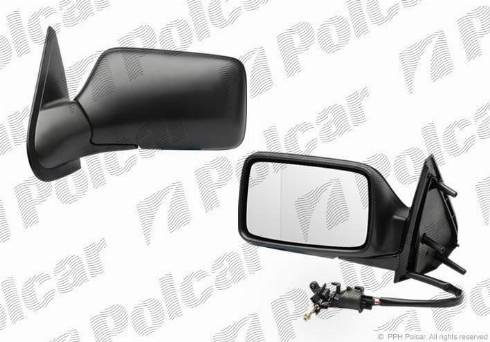 Polcar 9538512M - Ārējais atpakaļskata spogulis www.autospares.lv