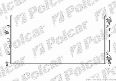 Polcar 953808-4 - Radiators, Motora dzesēšanas sistēma autospares.lv