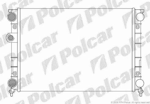 Polcar 9538081X - Radiators, Motora dzesēšanas sistēma www.autospares.lv