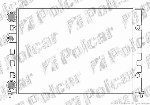 Polcar 953808-1 - Radiators, Motora dzesēšanas sistēma www.autospares.lv