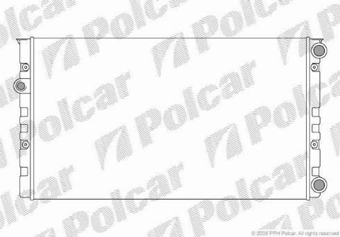 Polcar 953808-8 - Radiators, Motora dzesēšanas sistēma autospares.lv