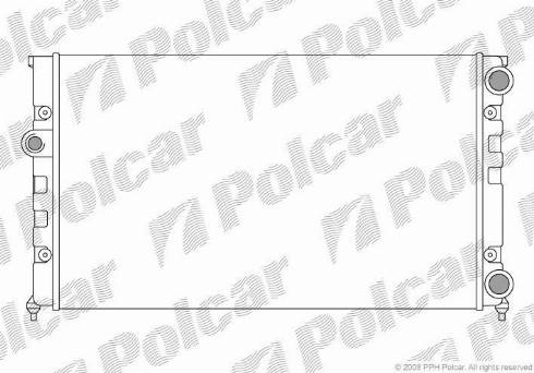 Polcar 953808-2 - Radiators, Motora dzesēšanas sistēma autospares.lv