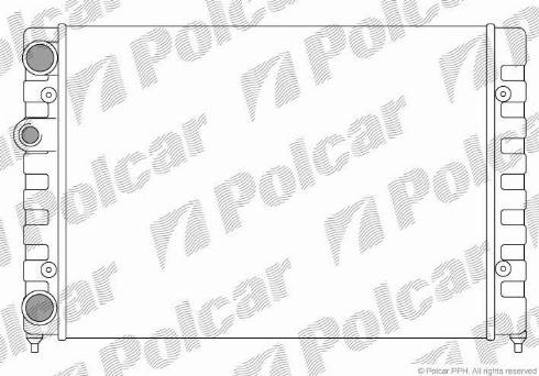 Polcar 953808A1 - Radiators, Motora dzesēšanas sistēma www.autospares.lv