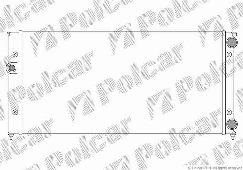 Polcar 953808B4 - Radiators, Motora dzesēšanas sistēma autospares.lv