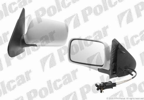 Polcar 9524511E - Ārējais atpakaļskata spogulis www.autospares.lv