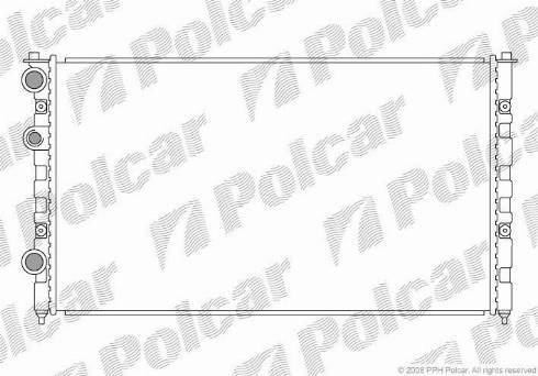 Polcar 952408-4 - Radiators, Motora dzesēšanas sistēma autospares.lv