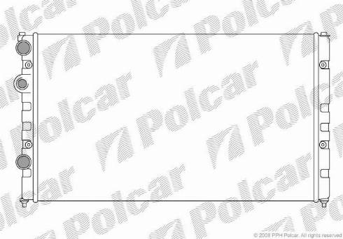 Polcar 952408-8 - Radiators, Motora dzesēšanas sistēma autospares.lv