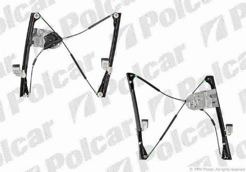 Polcar 9524PSM5 - Stikla pacelšanas mehānisms www.autospares.lv